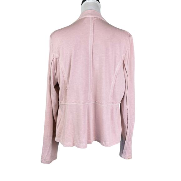 Caslon Blush Pink Open Front Cotton Knit Casual Cardigan Lightweight Jacket - Picture 3 of 12
